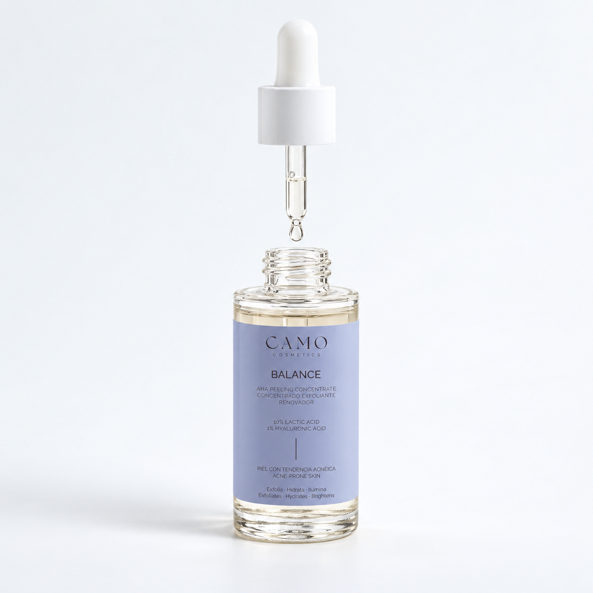 CAMO BALANCE AHA Peeling Concentrate · Exfoliante facial con ácido láctico 10 % – 30 ml - Detalle 4