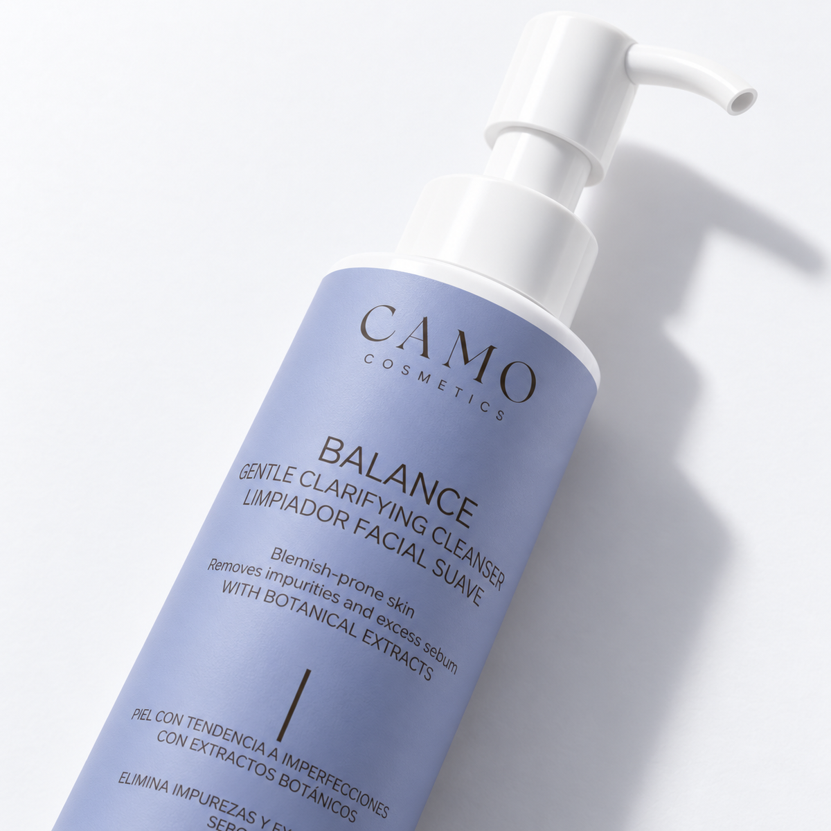 CAMO BALANCE · Limpiador facial suave para piel con tendencia acneica y con extractos botanicos 98% ingredientes naturales 140ml - Detalle 3