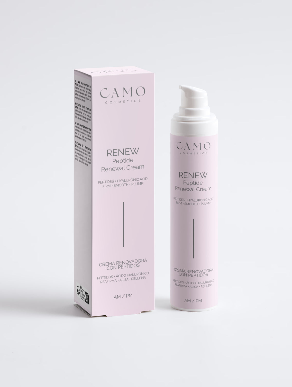 CAMO RENEW Peptide Renewal Cream – Crema Facial con Péptidos y Ácido Hialurónico AM/PM 50 ml - Detalle 5
