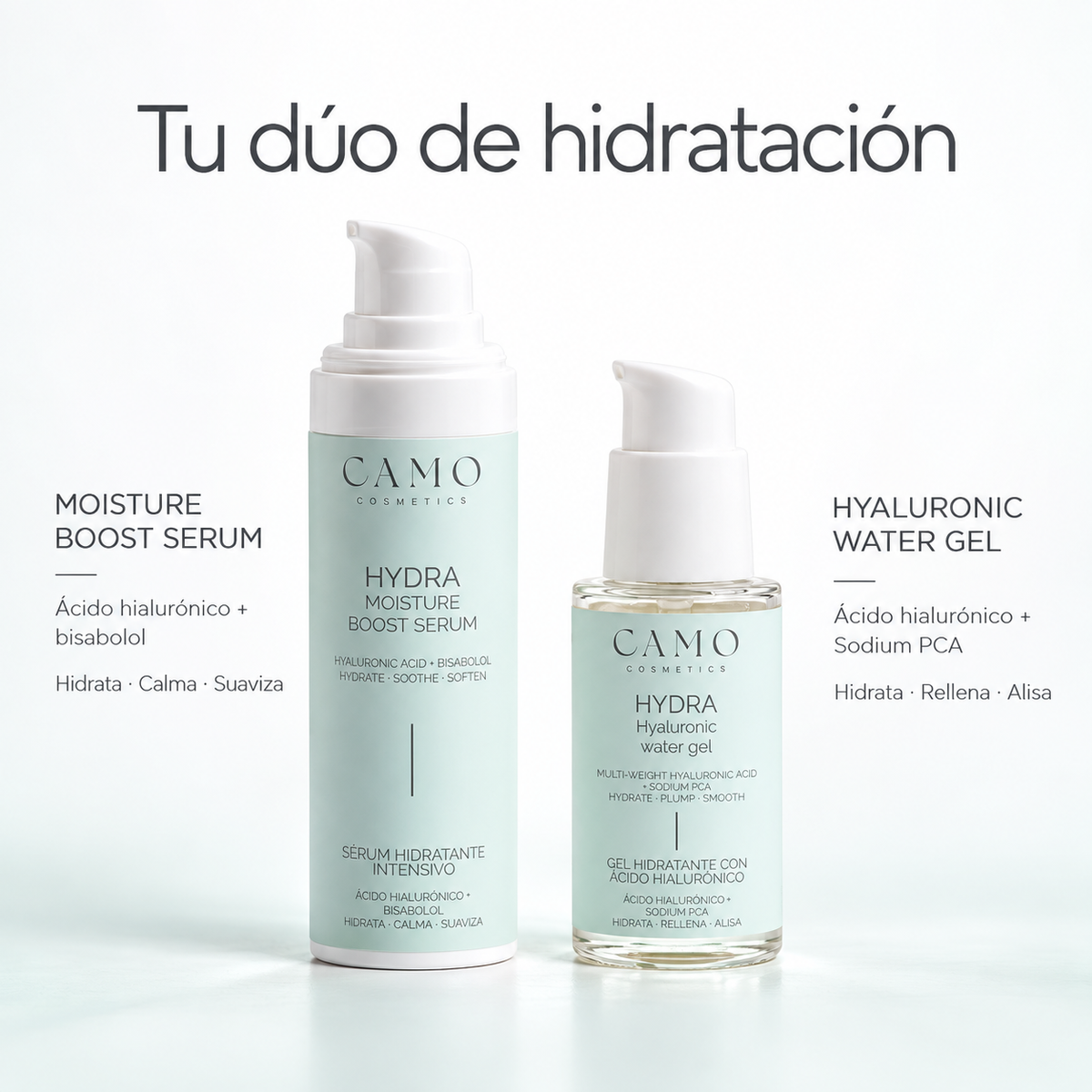 CAMO HYDRA The Ultimate Duo – Pack de Hidratación Intensiva con Ácido Hialurónico - Detalle 2
