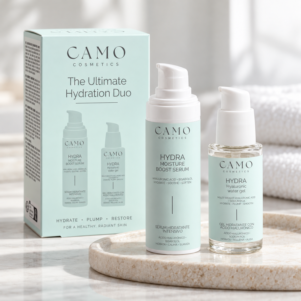 CAMO HYDRA The Ultimate Duo – Pack de Hidratación Intensiva con Ácido Hialurónico - Detalle 3