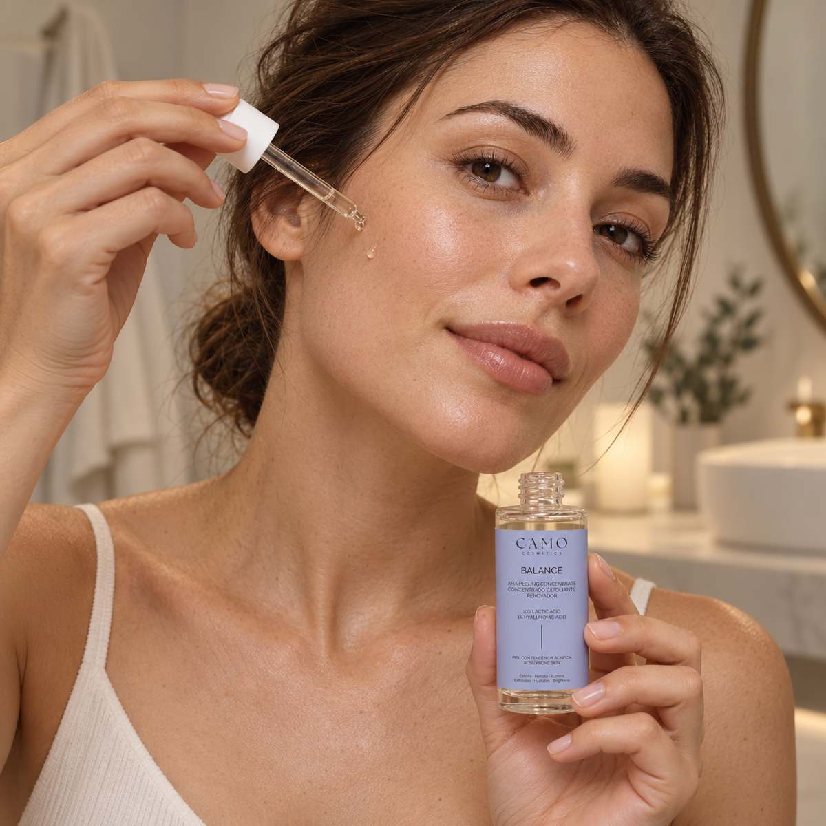 CAMO BALANCE AHA Peeling Concentrate · Exfoliante facial con ácido láctico 10 % – 30 ml - Detalle 2