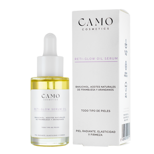 Reti-Glow Serum Oil Bakuchiol, Aceites naturales de Frambuesa y Arandanos